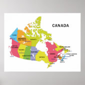 Canada Map poster (Voorkant)