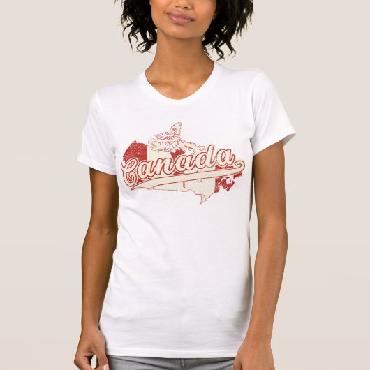 Canada Map T-shirt (Voorkant)