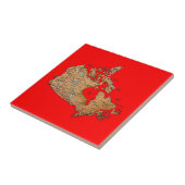 Canada Map Tile Tegeltje (Zijkant)