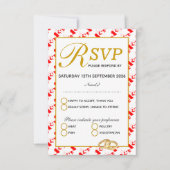 CANADA MAPLE Christelijk Wedding RSVP Response Kaa (Voorkant)