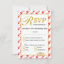 CANADA MAPLE Christelijk Wedding RSVP Response Kaa