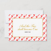 CANADA MAPLE Christelijk Wedding RSVP Response Kaa Kaartje (Achterkant)