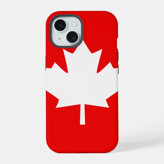 Canada Maple Leaf 1867 Jubileum 150 jaar iPhone 15 Case (Achterkant)