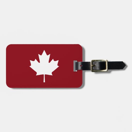Canada Maple Leaf Bagagelabel (Voorkant horizontaal)