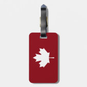 Canada Maple Leaf Bagagelabel (Achterkant verticaal)