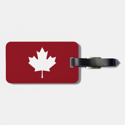 Canada Maple Leaf Bagagelabel (Achterkant horizontaal)