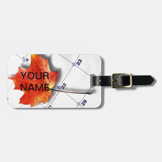 Canada Maple Leaf Bagagelabel (Voorkant horizontaal)