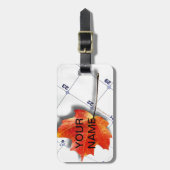 Canada Maple Leaf Bagagelabel (Voorkant verticaal)