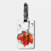 Canada Maple Leaf Bagagelabel (Achterkant verticaal)