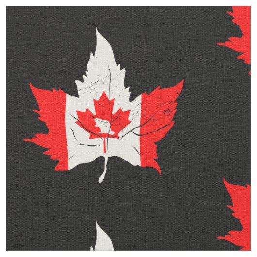 canada maple leaf beaver canadiaans stof (Close Up)