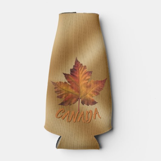 Canada Maple Leaf Bottle Cooler Persoonlijke cadea (Voorkant)