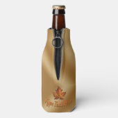 Canada Maple Leaf Bottle Cooler Persoonlijke cadea (Fles Achterkant)