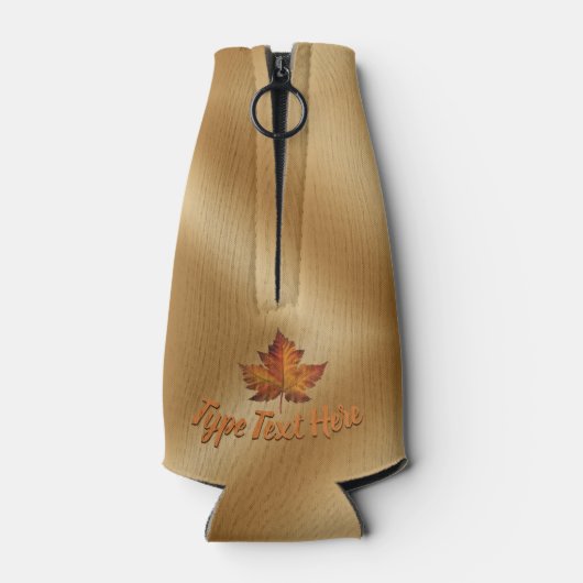 Canada Maple Leaf Bottle Cooler Persoonlijke cadea (Achterkant)