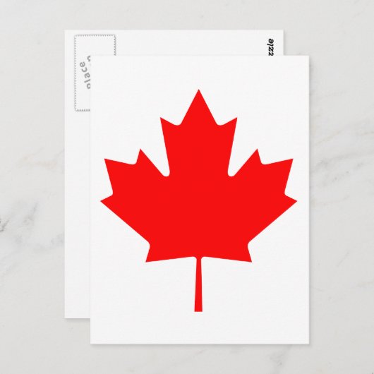 Canada Maple Leaf Briefkaart (Voorkant / Achterkant)