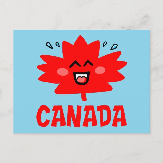 Canada Maple Leaf Briefkaart (Voorkant)