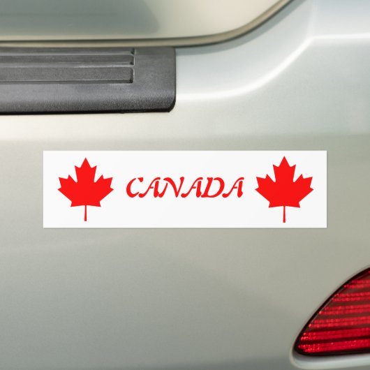 Canada Maple Leaf Bumpersticker (Op auto)