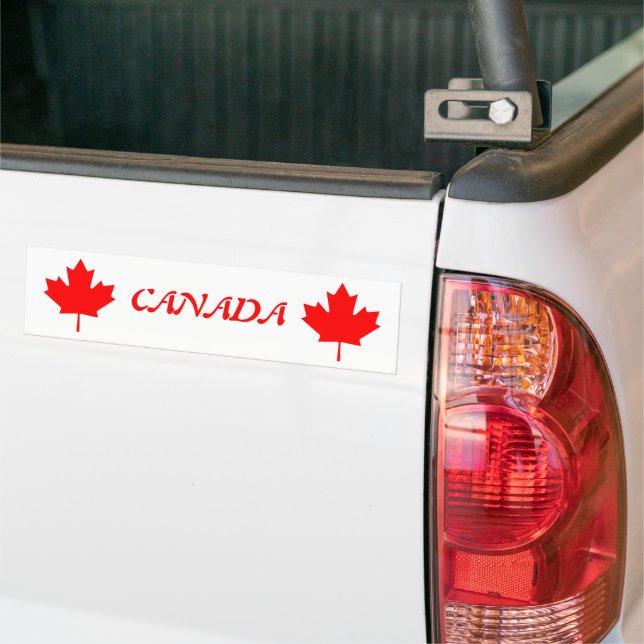 Canada Maple Leaf Bumpersticker (Op Truck)