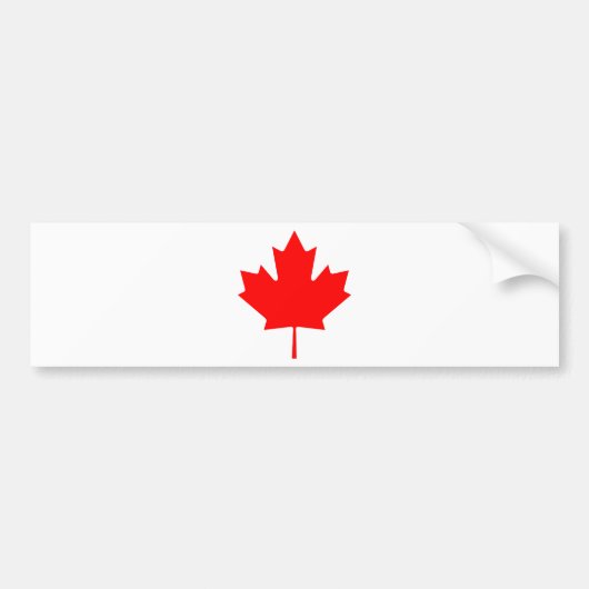 Canada - Maple Leaf Bumpersticker (Voorkant)
