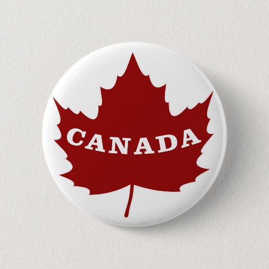 Canada Maple Leaf Button (Voorkant)