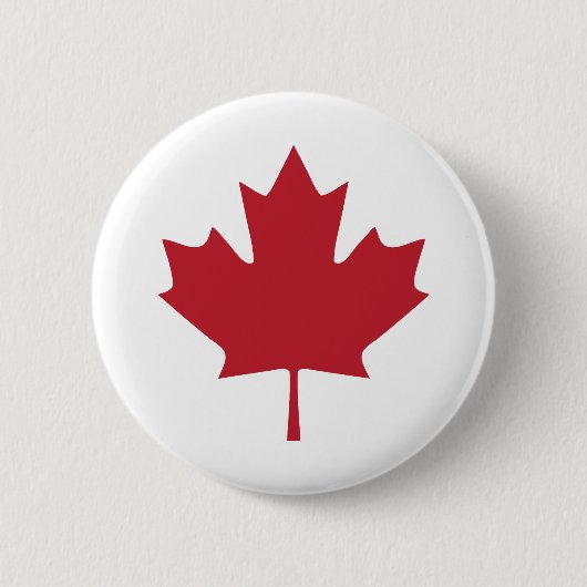 Canada Maple Leaf Button (Voorkant)