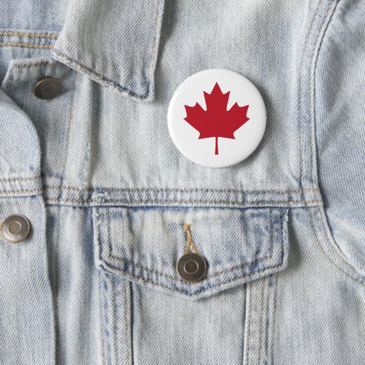 Canada Maple Leaf Button (In situ)