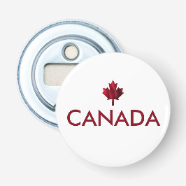 Canada Maple Leaf Button Flesopener