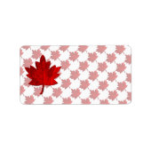 Canada-Maple Leaf by Shirley Taylor Etiket (Voorkant)