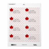 Canada-Maple Leaf by Shirley Taylor Etiket (Full Sheet)