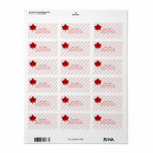 Canada-Maple Leaf by Shirley Taylor Etiket (Full Sheet)