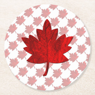Canada-Maple Leaf by Shirley Taylor Ronde Kartonnen Onderzetter