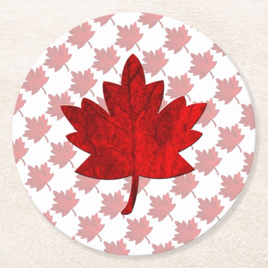 Canada-Maple Leaf by Shirley Taylor Ronde Kartonnen Onderzetter (Voorkant)