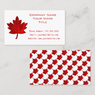 Canada-Maple Leaf by Shirley Taylor Visitekaartje