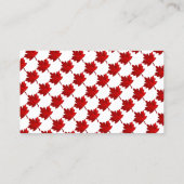 Canada-Maple Leaf by Shirley Taylor Visitekaartje (Achterkant)