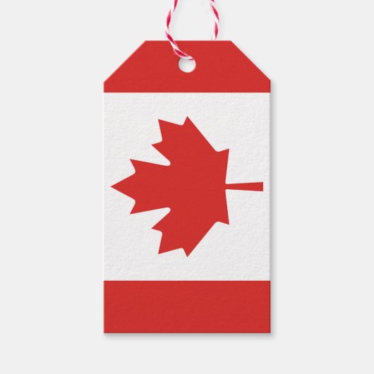 Canada Maple Leaf Cadeaulabel (Voorkant)