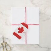Canada Maple Leaf Cadeaulabel (Met Touw)