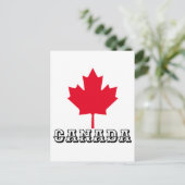 CANADA MAPLE LEAF - CANADA DAY BRIEFKAART (Staand voorkant)