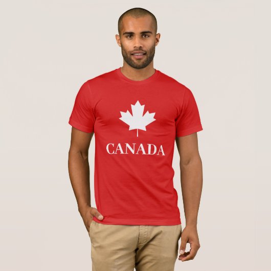Canada Maple Leaf Canadese vlag T-shirt (Voorkant volledig)