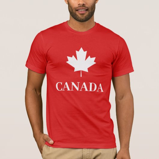 Canada Maple Leaf Canadese vlag T-shirt (Voorkant)