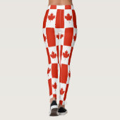 Canada Maple Leaf Canadian Flag Pattern Leggings (Achterkant)