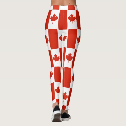 Canada Maple Leaf Canadian Flag Pattern Leggings (Achterkant)