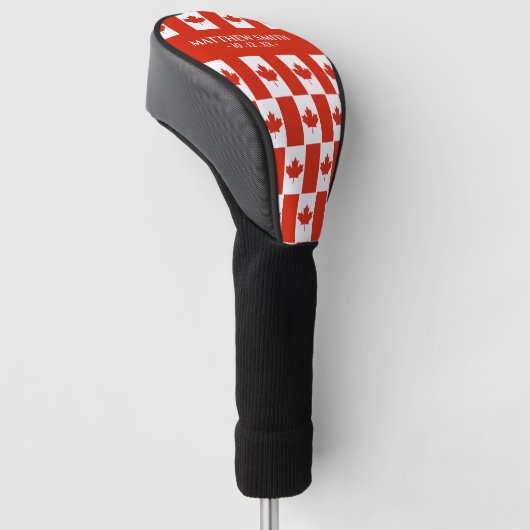 Canada Maple Leaf Canadian Flag Pattern Name Golfheadcover (Schuin)