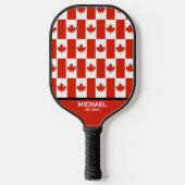 Canada Maple Leaf Canadian Flag Pattern Name Pickleball Paddle (Voorkant)