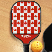 Canada Maple Leaf Canadian Flag Pattern Name Pickleball Paddle