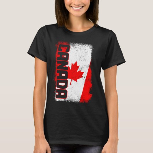Canada Maple Leaf Canadian Flag Pride 4 T-shirt (Voorkant)