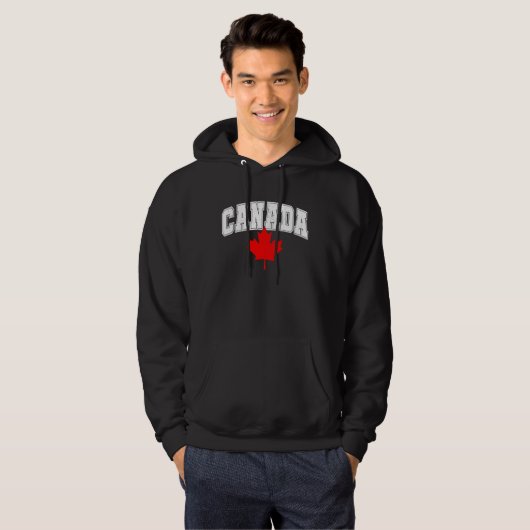 Canada Maple Leaf Canadian Flag Pride  6 Hoodie (Voorkant volledig)
