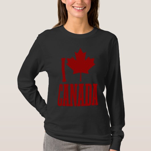 Canada Maple Leaf Canadian Flag Pride Patriotic T-shirt (Voorkant)