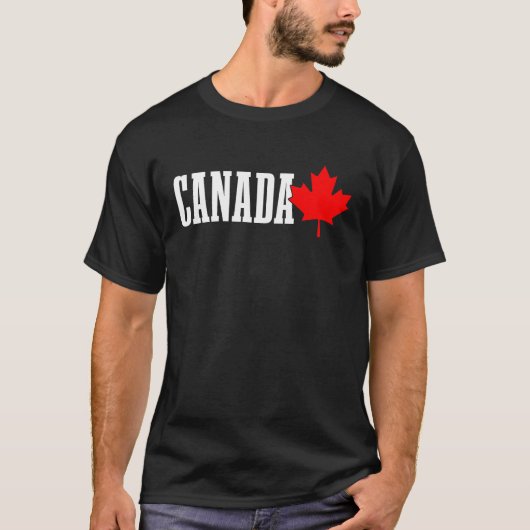 Canada Maple Leaf Canadian Flag Pride T-shirt (Voorkant)