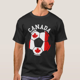 Canada Maple Leaf Canadian Soccer Team Canadian Fl T-shirt