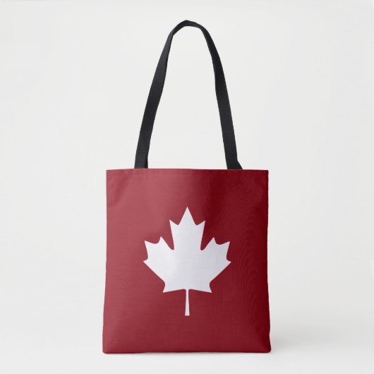 Canada Maple Leaf Canvas tas (Voorkant)
