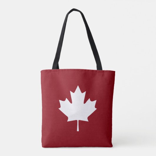 Canada Maple Leaf Canvas tas (Achterkant)